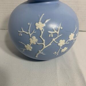 Blue and White Floral Vase